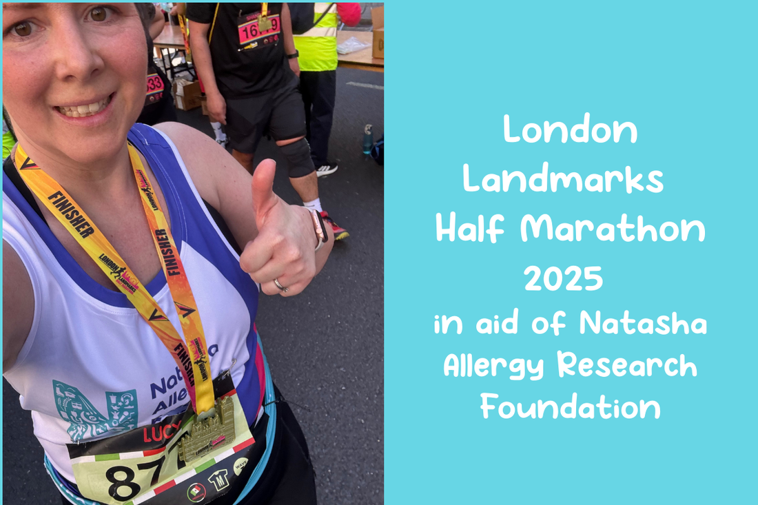 Running the London Landmarks Half Marathon for the Natasha Allergy Research Foundation