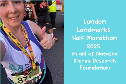Running the London Landmarks Half Marathon for the Natasha Allergy Research Foundation